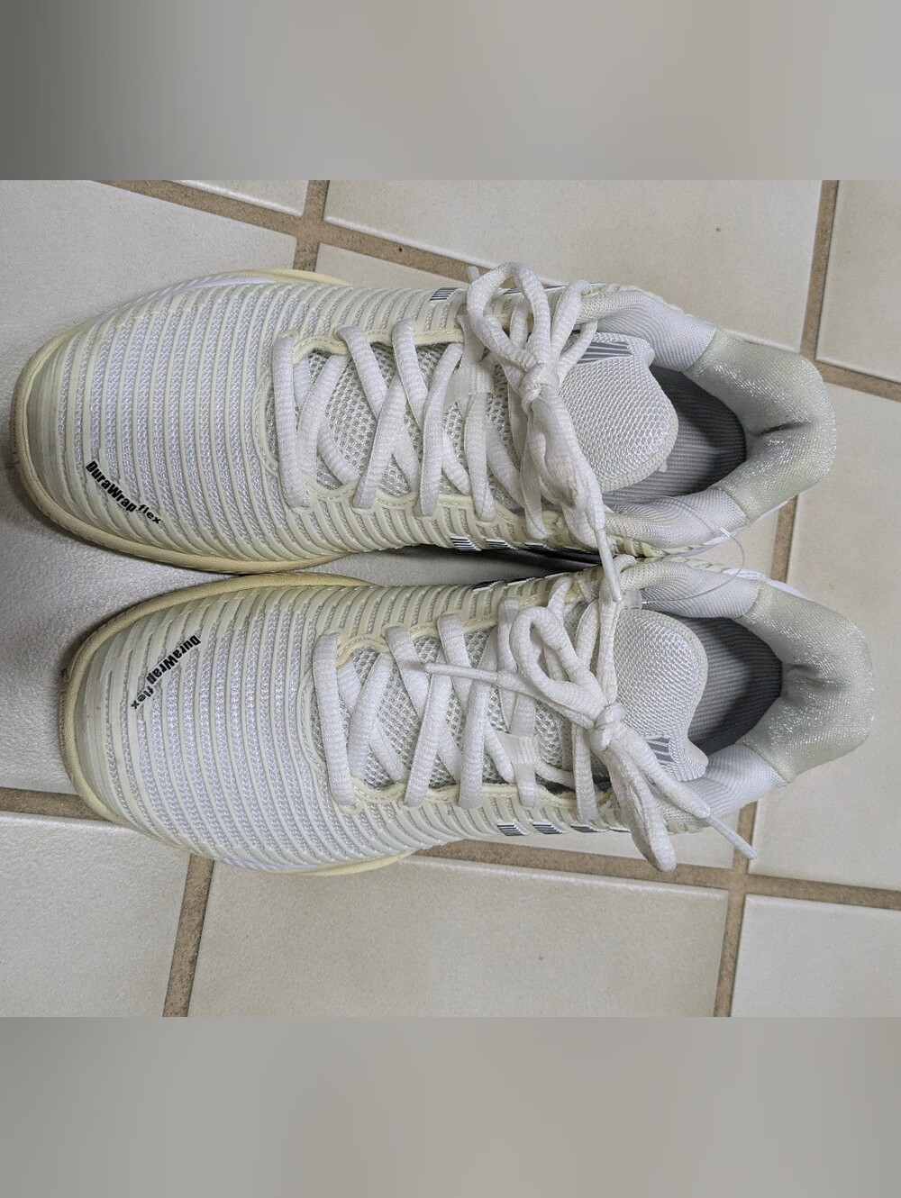 K-Swiss Women's Court Performance Tennis pickleball Shoes White/Gray US 6 Medium